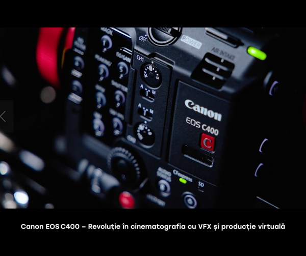 Canon EOS C400 – Revoluție în cinematografia cu VFX și producție virtuală