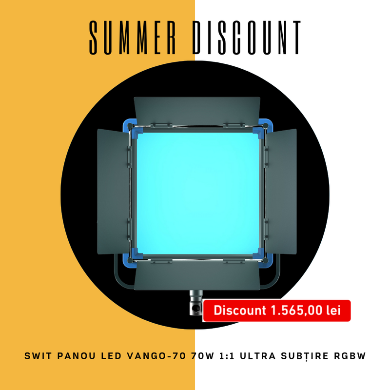 Swit Panou LED VANGO-70 70W 1:1 Ultra subțire RGBW