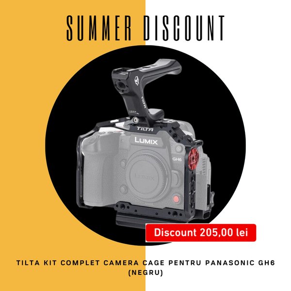 Tilta Kit complet Camera Cage pentru Panasonic GH6 (Negru)