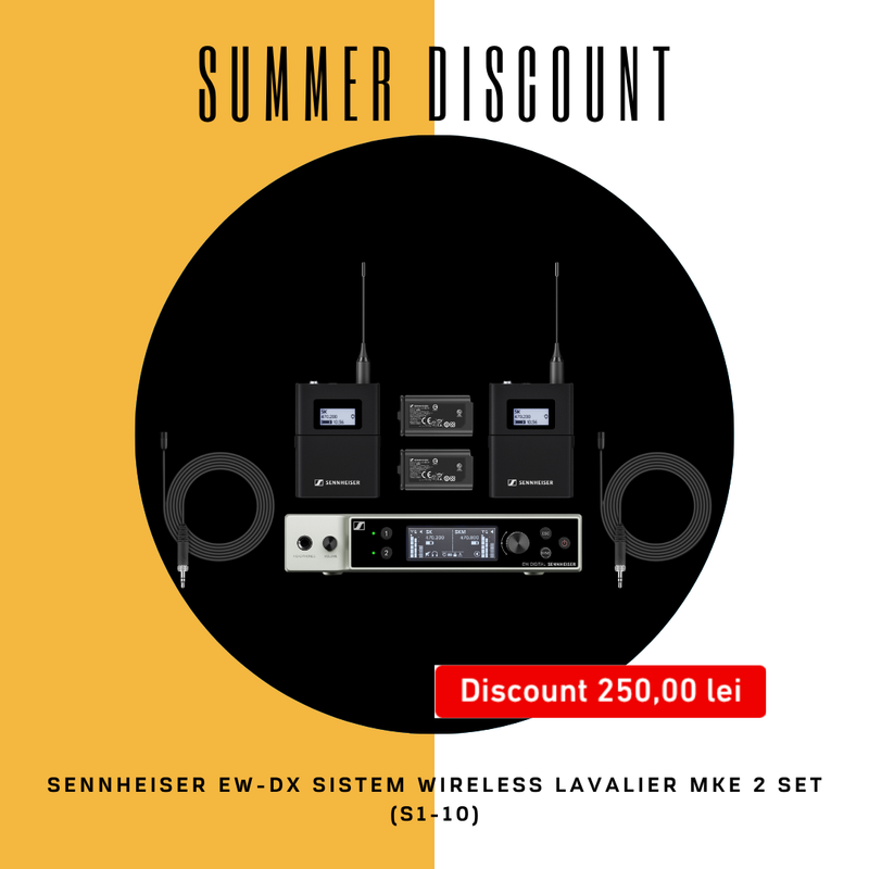 Sennheiser EW-DX Sistem Wireless Lavalier MKE 2 Set (S1-10)