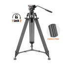 EK523 – Kit Trepied carbon mono-lock cu cap fluid pentru filmare profesională
