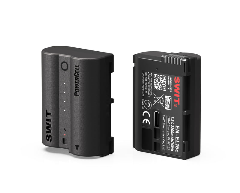 Swit Baterie PowerCell EN-EL15c USB-C 16Wh cu indicatori - pentru Nikon