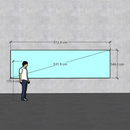 Ecran led showroom QSTECH H31 P2.5 showroom 5m x 1.4m