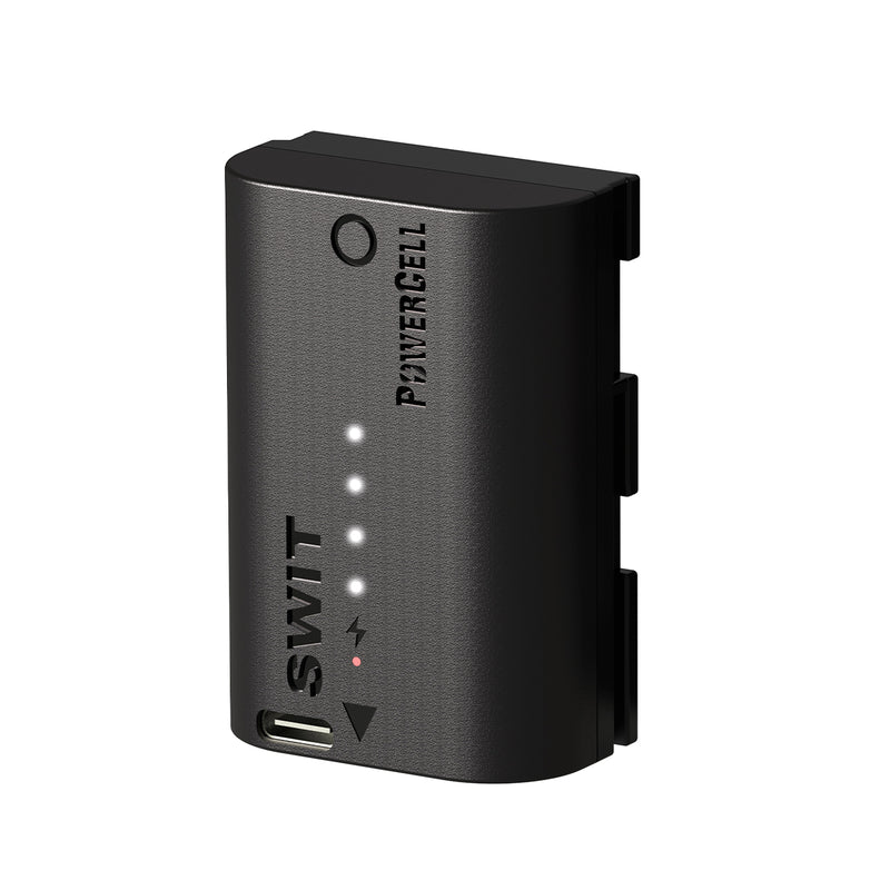 Swit Baterie PowerCell LP-E6P USB-C 16Wh cu indicatori - pentru Canon