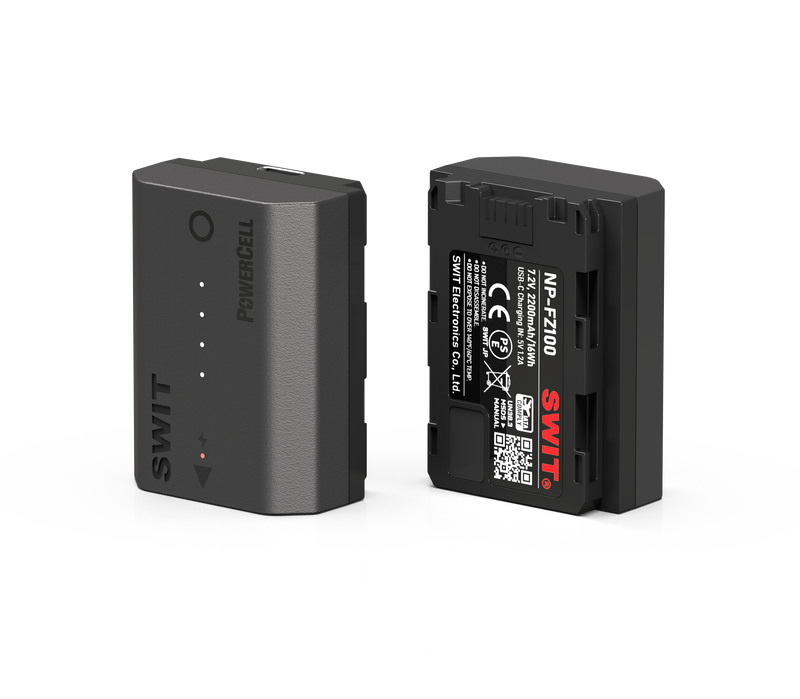 Swit Baterie PowerCell NP-FZ100 USB-C 16Wh cu indicatori - pentru Sony