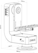 Zanus Robotics Cap Pan Tilt PAULIB