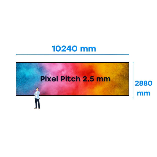 Ecran Led QSTECH H31 P2.5 pentru conferinte 10m x 3m