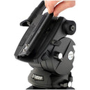 Vinten V8AS-FTMS System Vision 8AS flowtech100 MS – Sistem trepied profesional cu cap fluid pentru producții broadcast și filmare stabilă