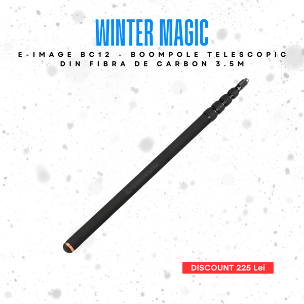 E-Image BC12 - Boompole telescopic din fibra de carbon 3.5m