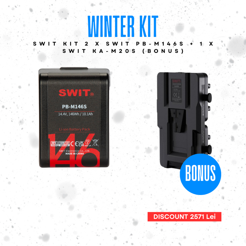 Swit Kit 2 x Swit PB-M146S + 1 X Swit KA-M20S (BONUS)