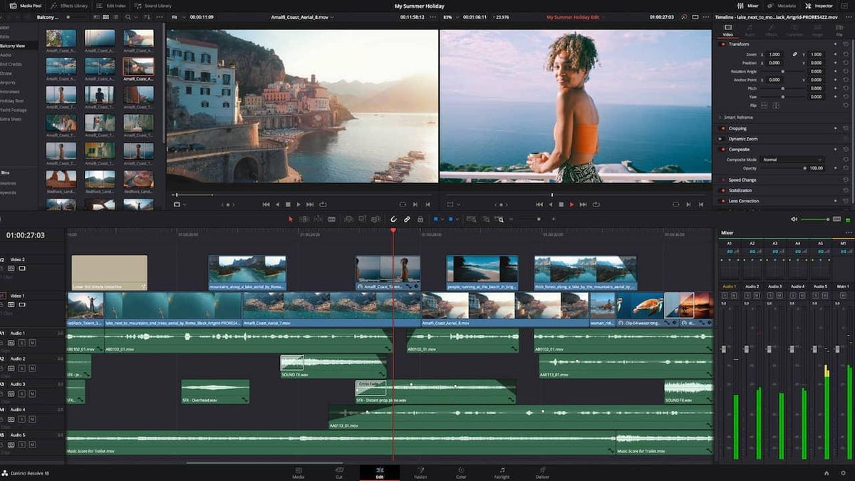 DaVinci Resolve Studio 20 – Software editare video și colorizare profe