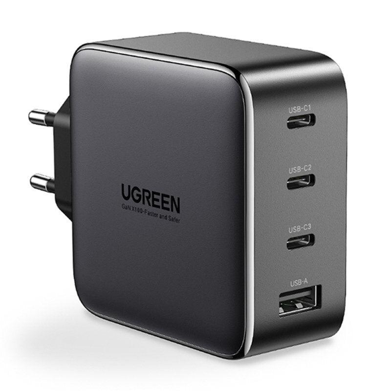 Ugreen Incarcator Fast Charge GaN 100W, 3x Type-C, USB - cbspro
